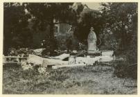 Tornado damage to the Cemetery at Quaker's...