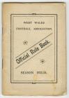 WWFA Official Rule Book 1933/34