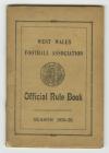 WWFA Official Rule Book 1938/39