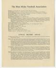 1955 AGM Papers, West Wales Football Association