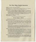 1951 AGM Papers, West Wales Football Association