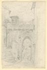 ‘Castellated gateway in town’ by Penry Williams