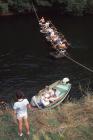 Cilgerran Coracle Queen in Boat 1984