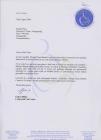 Letter of thanks to Nantgaredig Branch of...