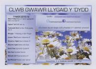  Llygaid y Dydd Gwawr Club Programme 2015-2016
