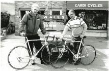 Cardi Cycles presenting bikes to the Welsh...