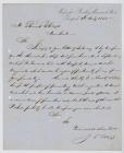 Letter written to Thomas Benbow Phillips at 7...