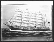 Painting of the five-masted barque NEATH