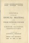 Welsh National Council First Annual Meeting Agenda