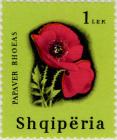Stamp Albaniaid hefo darlun Pabi