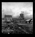 Timber yard at Big Pit Colliery