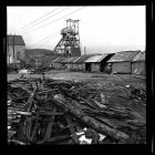 Timber yard at Big Pit Colliery