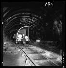 Locomotive underground at Coedely Colliery