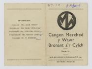 Merched y Wawr Cangen Bronant, Rhaglen 1969-1970
