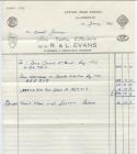 R. and L.  Evans invoice of car sale.