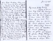 A letter written in 1896 to Lady Madeleine...
