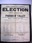 Election poster from 1964. Talley Parish...