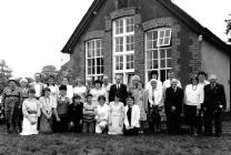 Parents and children of Cwmdu School.