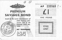 An early Premium Bond bought in Llansawel,...