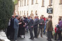 Prince Charles meeting well-wishers in Cwmdu