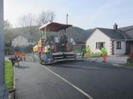 Resurfacing of road in Maescelyn.