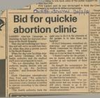 Bid for Quickie Abortion Clinic