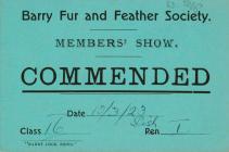 Barry Fur and Feather Society Members'...