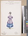 Welsh costume: Cambrian costumes no. 5 watercolour