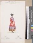 Welsh costume: Cambrian costumes no. 6 watercolour