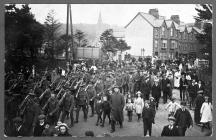 Troops marching