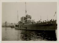  H.M.S York in Barry Docks in 1933.  