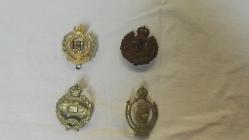 Military regimental badges from World War Two