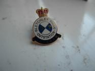 Molly Barnett's lapel badge