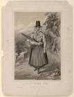 Welsh costume: Welsh Market Woman, 1850s 