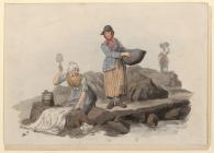 Welsh Costume: Welsh Peasants Washing, Pyne, 1805