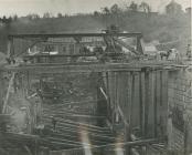 Construction of Penarth Docks.