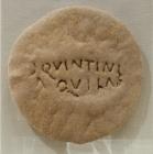 Unleavened loaf showing Roman Bread Stamp