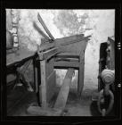 Slate trimming machine at Gilfach Ddu