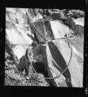 Quarryman operating a rock drill 1960s