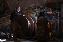 Underground at Dinas Silica Mine