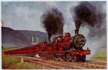 Postcard of 4-4-0.