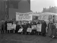 Protesting the flooding of Capel Celyn