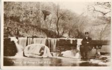 Ruins of Old Factory & Dam, GCG. (postcard by D...