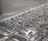 Aerial view west end of Rhyl showing Wellington...