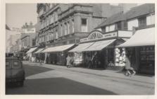 Rhyl High Street 1959. Note the blinds on the...