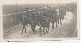 Soldiers crossing Kinmel Bay Railway Bridge.