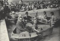 Philemon Trehearn opening the new paddling pool...