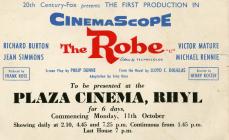 Advertisement for 'The Robe' (see...