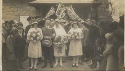 Wedding of Herbie Evans and Bella Whitelock. ...