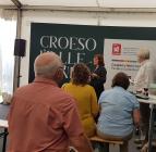 The official opening of the Lle Hanes tent by...